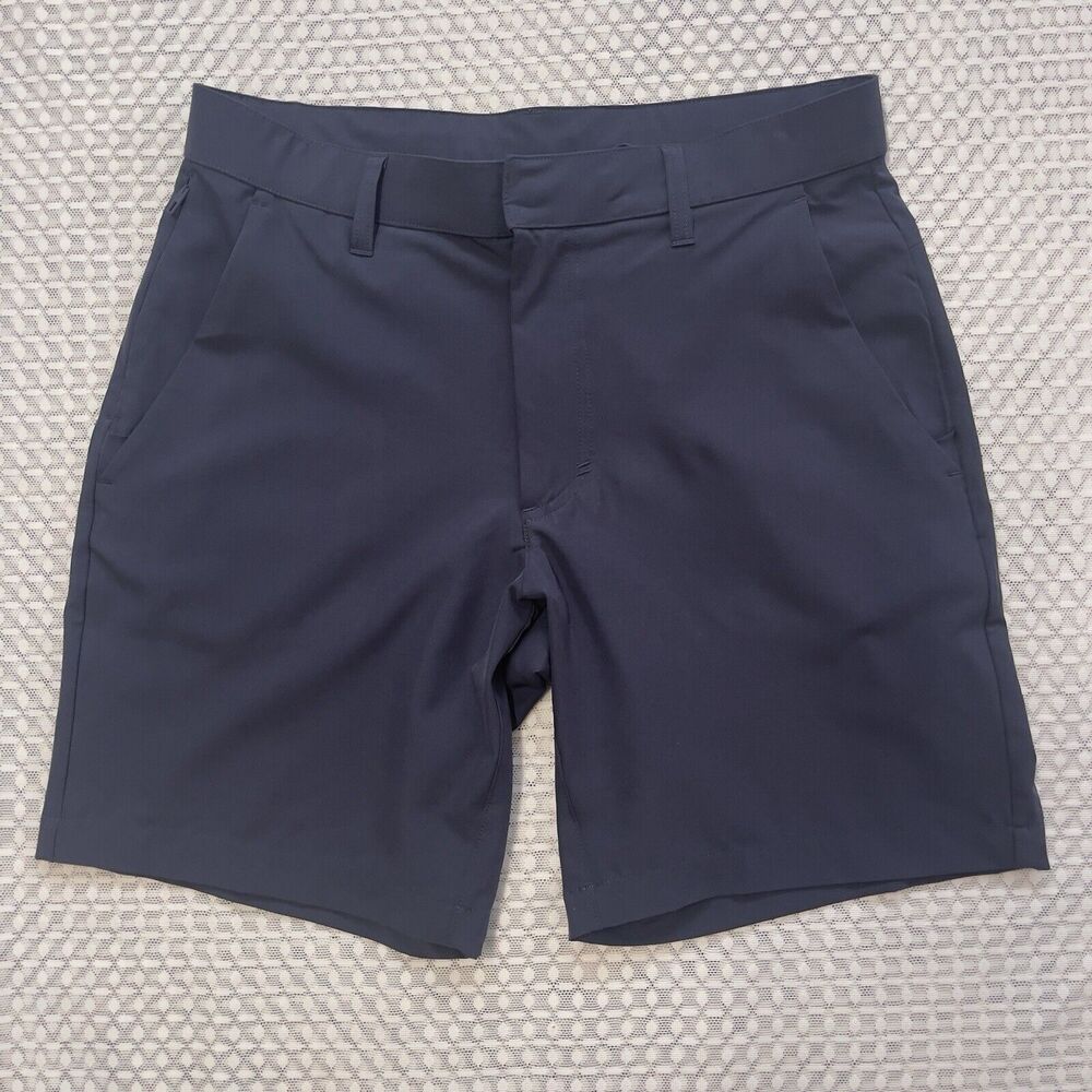 Fabletics The Only Short Navy Blue 8” Inseam Chino Commuter Shorts Men S/M EUC